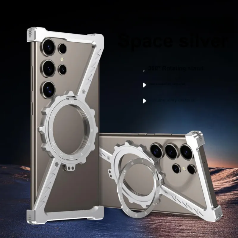 ZHUOJI Metal Z Mechanical Gear Phone Cases Compatibility Samsung Samsung S25Ultra/S24Ultra/s24Ultra/s23//s22-7