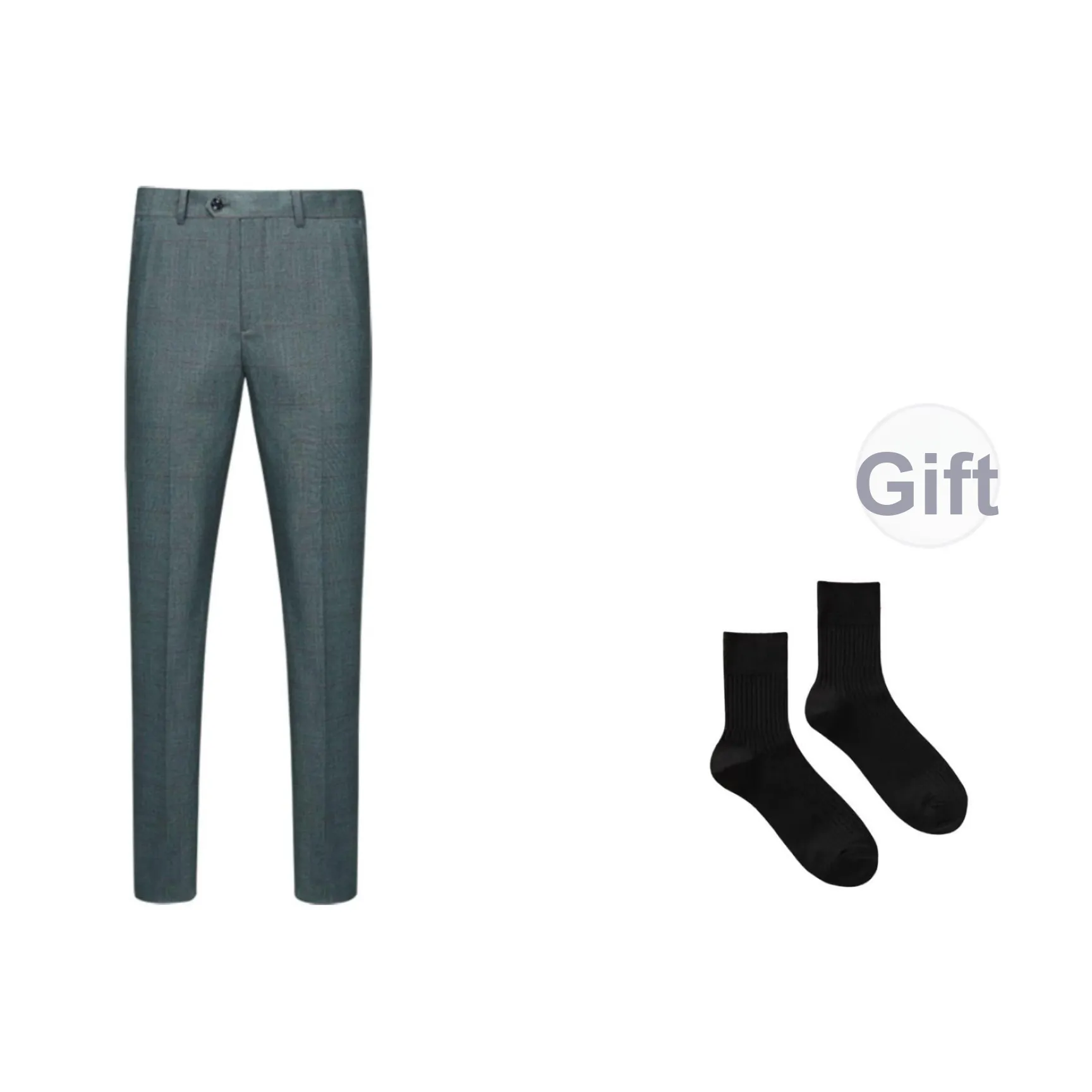 G· Mons Серый Зеленый Клетка Мужские Повседневные Штаны