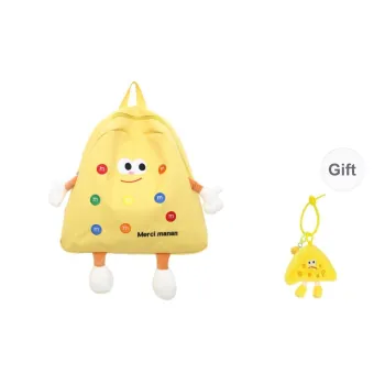 URBAN FOREST Nylon Backpack Unisex Yellow/White/Black