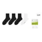 4 Pack (3 Black, 1 White Crew Socks)
