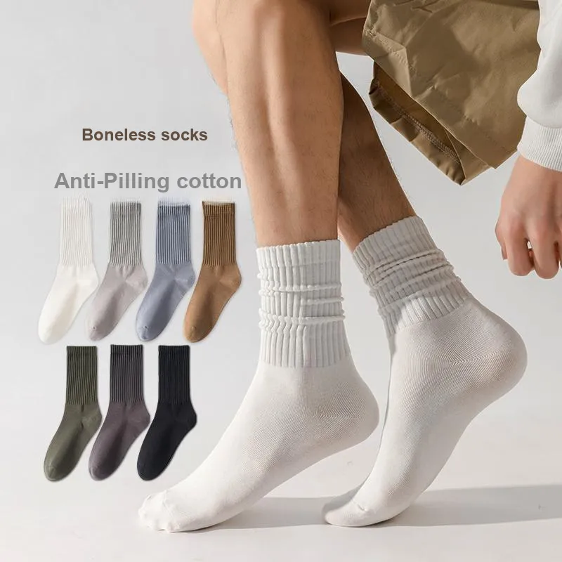 MIIOW Mid Calf Socks Men's 5 Pack-2
