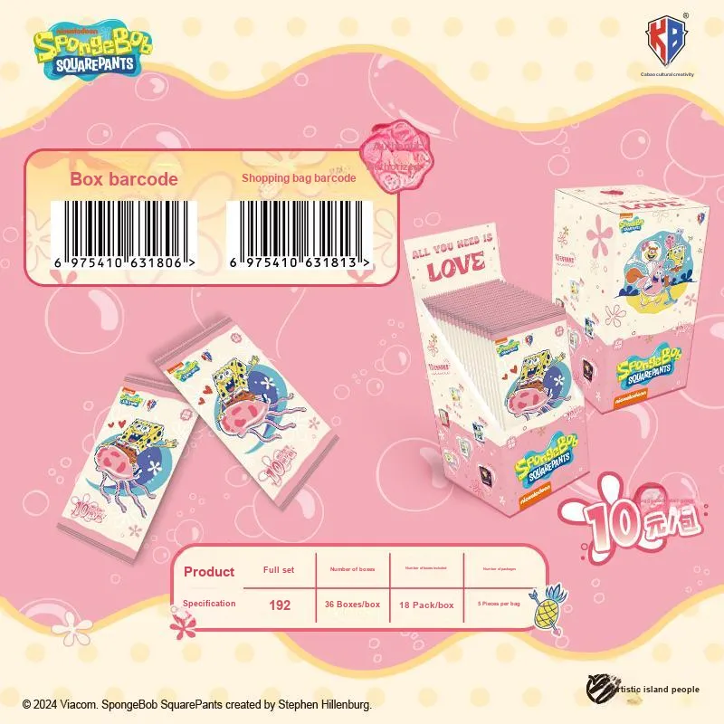 Kabao Cultural Creation SpongeBob Mysterious Box V10 IP/Anime Cards 18 Packs/box-1