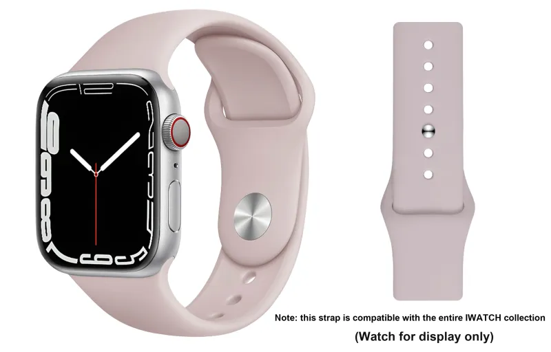 ZHISHENG Apple Compatibility Watch Band 21.7cm Silicone Material-1