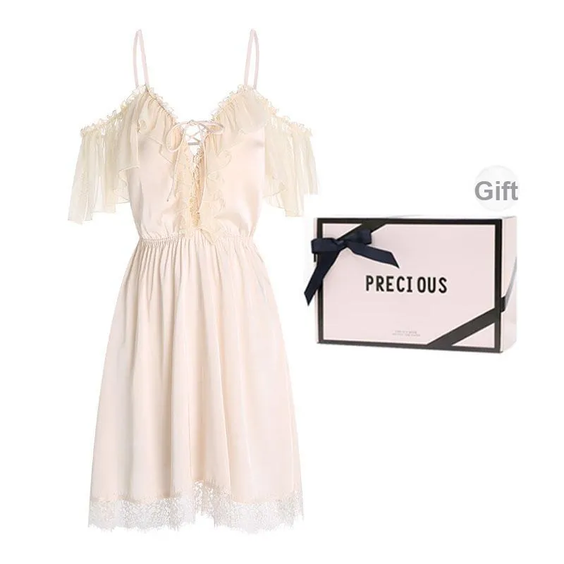 OEING Nightgown Women's Gift Box Set Apricot Pink