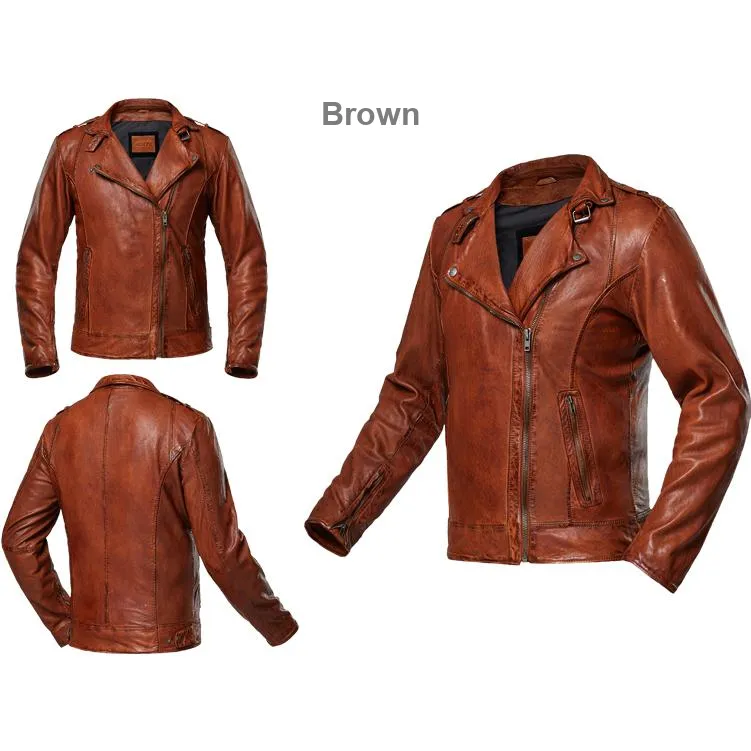 NERVE Biker Jacket Leather Men's-5