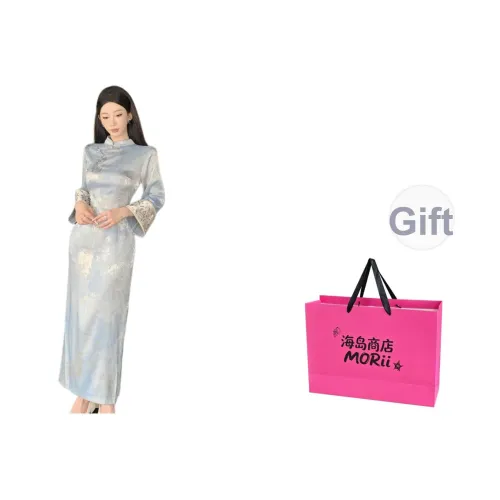 MORii Длинное платье с длинными рукавами женское