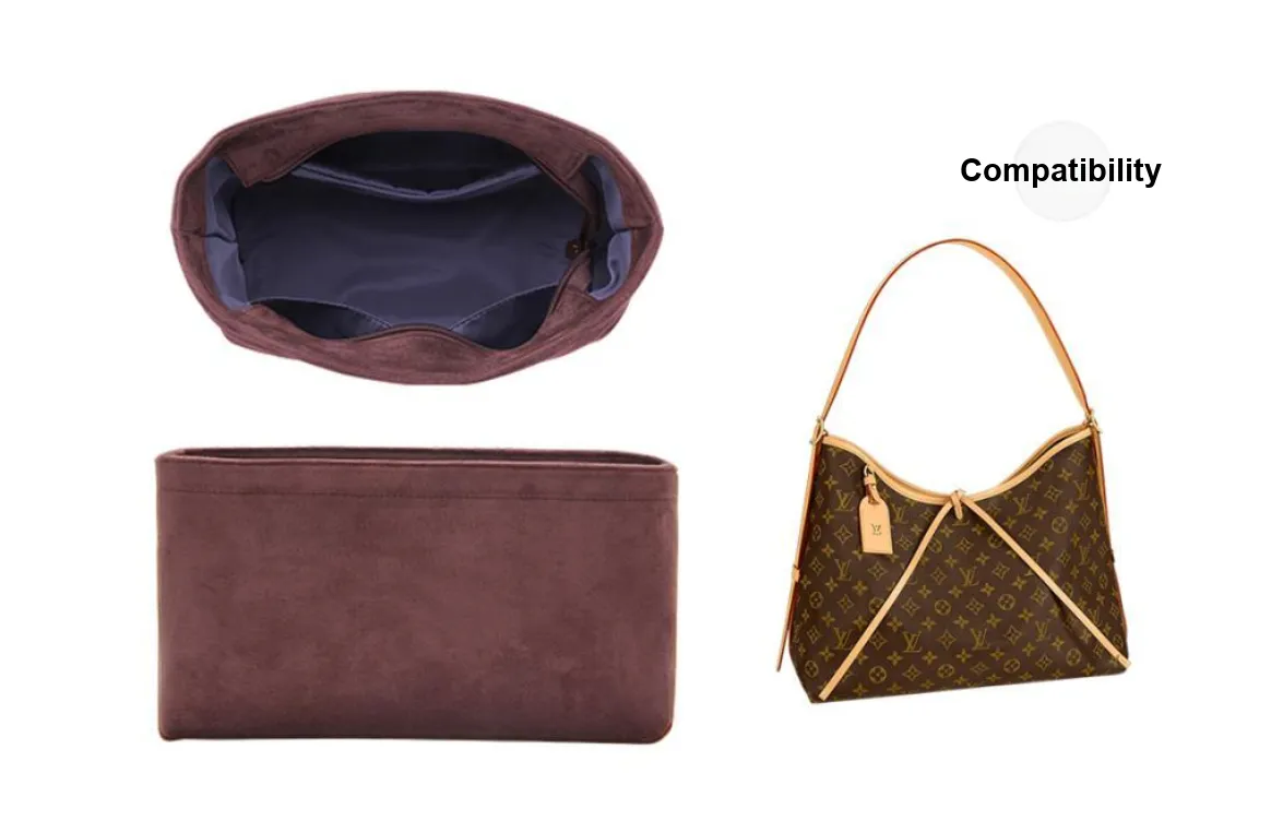 Lan Bao Fan Sherpa Bag Insert Storage Miscellaneous Bag Merch Women's Burgundy