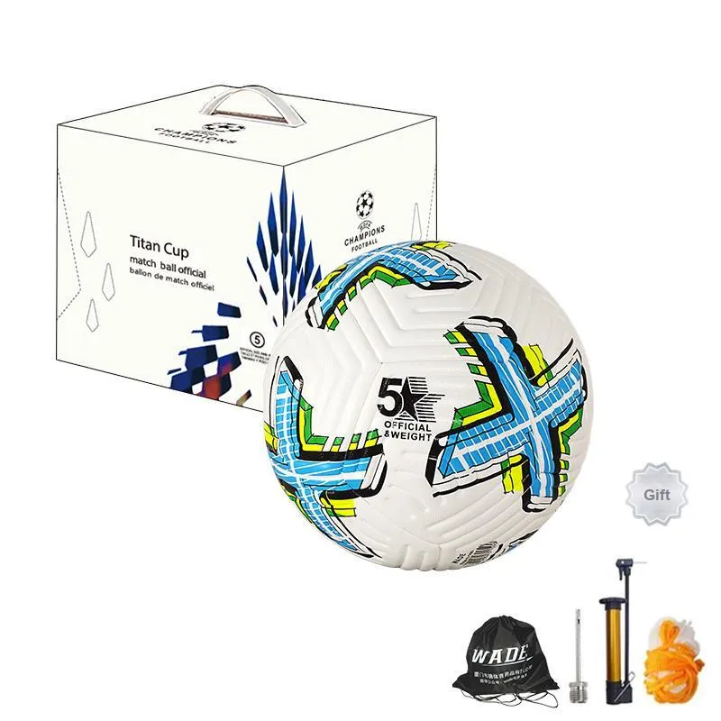 WADE Size 5 Ball Soccer PU Seamless Thermal bonding Unisex-1