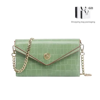 TUCANO PU Envelope Bag, Shoulder Bag Medium Size Women's Matcha Green