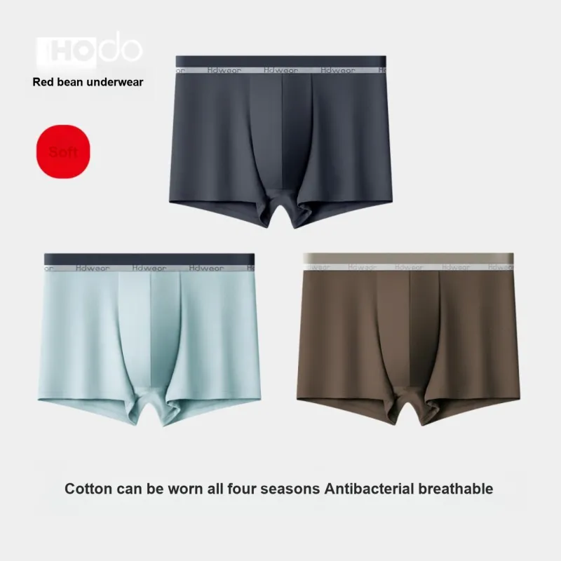 Red Bean Underpants Men's Shopping Bag 3 Pack-1