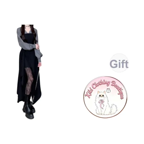 Kiki Clothing Boutique Длинное платье с длинными рукавами женское