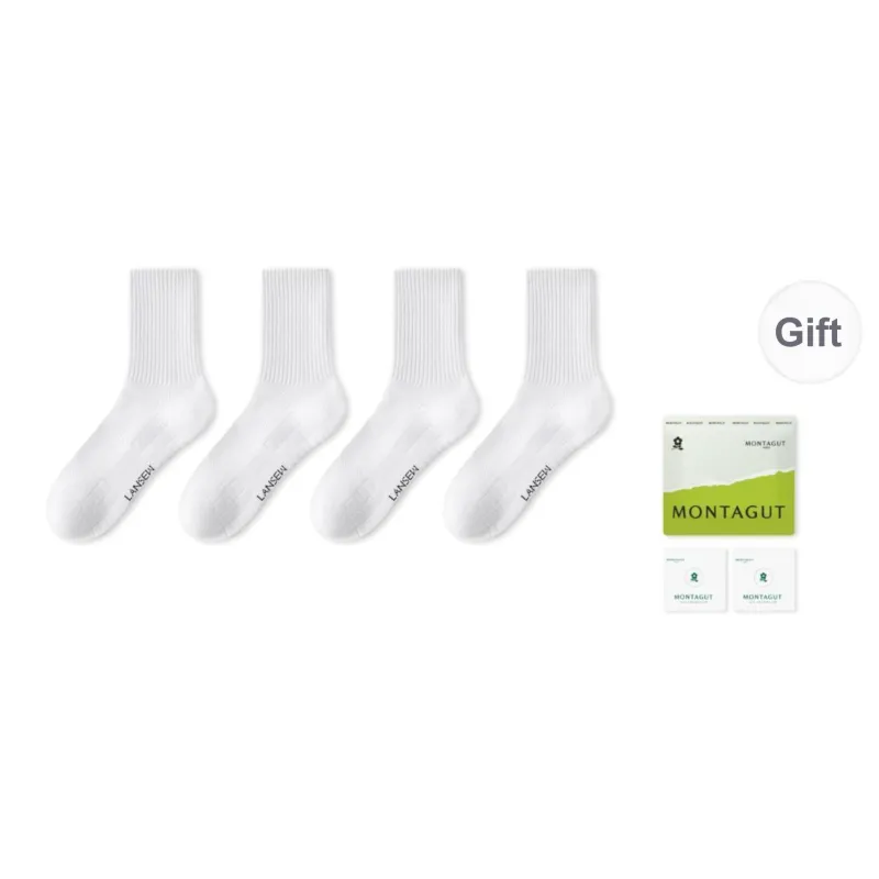 Montagut Mid Calf Socks Unisex 4 Pack-11