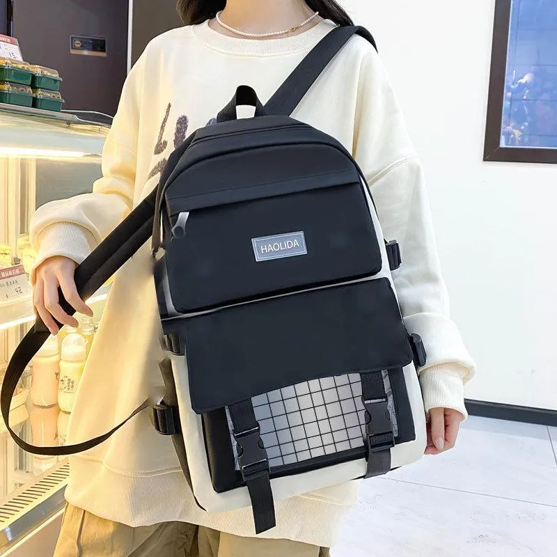 ADOONGA Canvas Backpack Unisex Multicolor-4