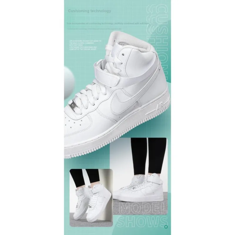 Nike Air Force 1 High LE Triple White GS-3