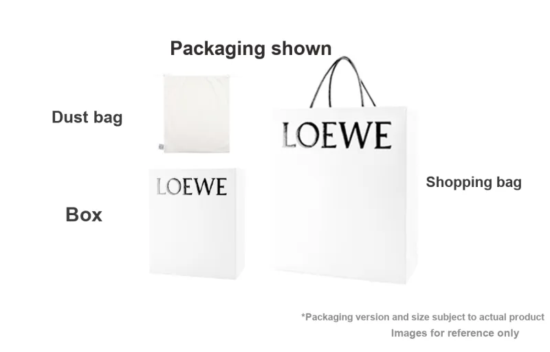 LOEWE Flamenco Nappa Cow Leather One Shoulder Crossbody Clutch Medium Size Women's Chocolate-7