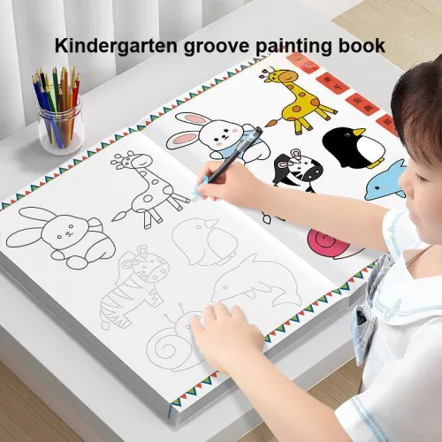 BEITAMAN Copying Art Book Concave Разъем Рисование BOOK Развивающие игрушки