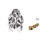 Black White Silk Scarf with Box (Random 1 Pc)