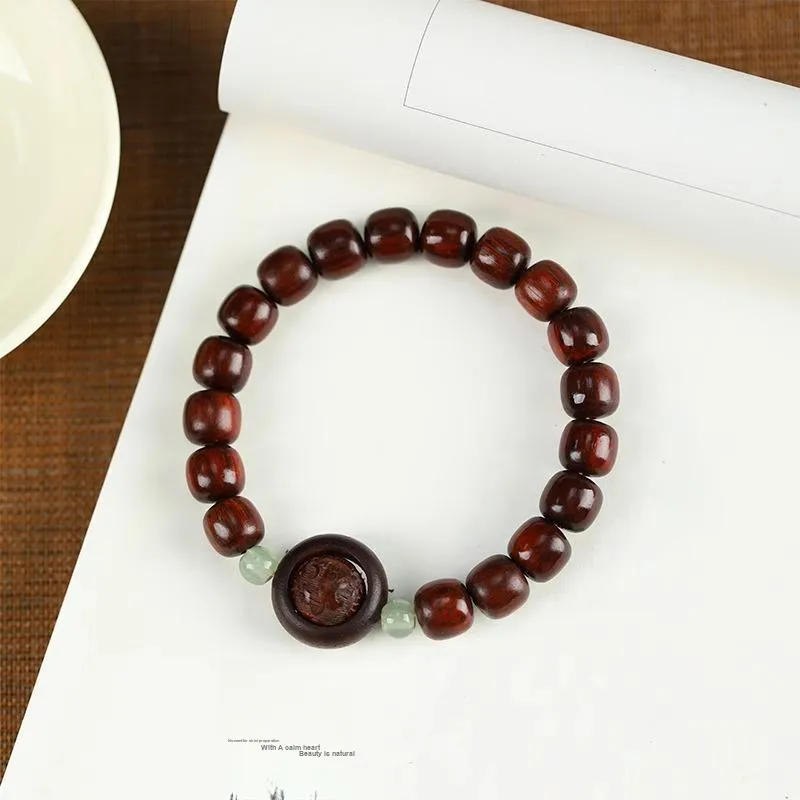 JIUHUASHAN Red Rosewood Bracelets Unisex-10