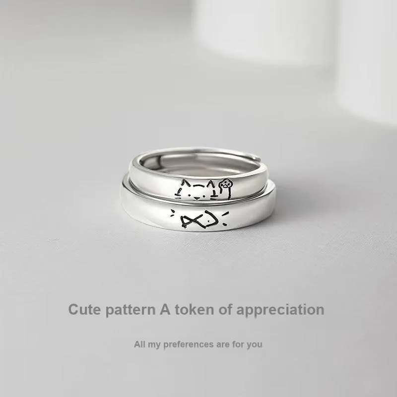 MISS TOOYA S999 Fine Silver Rings Unisex-3