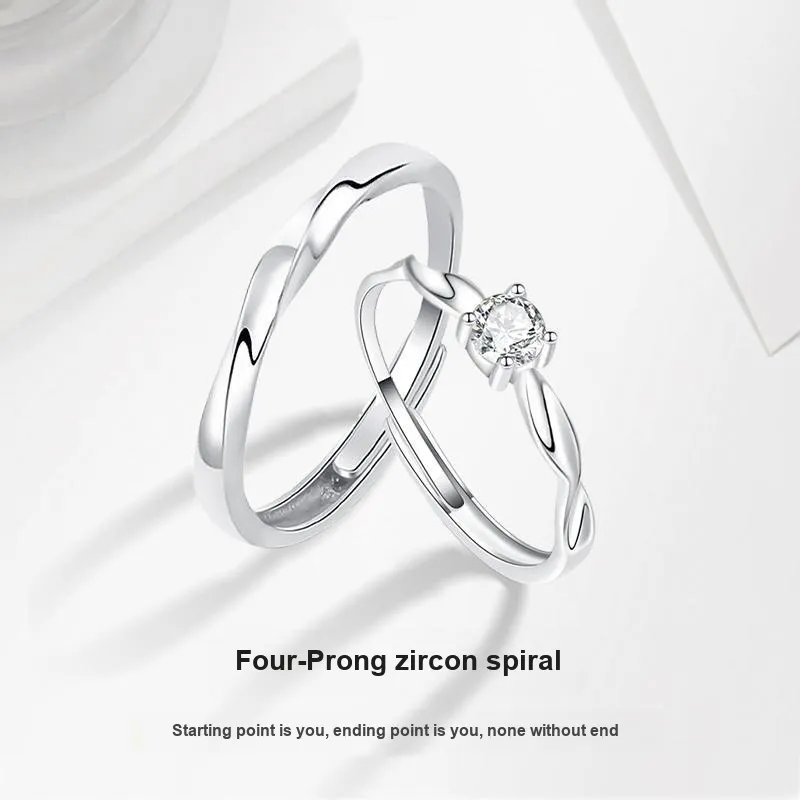 MISS TOOYA S999 Fine Silver Rings Unisex-1