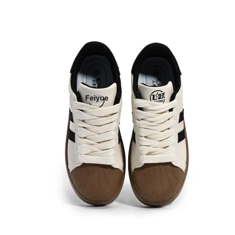 Feiyue Slip Resistant, Abrasion Resistant, Lightweight, Breathable Low Top Multicolor Skateboard Shoes Unisex-49