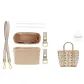 Beige Liner+Underarm Shoulder Strap+Abrasion-Resistant Buckle+Protective Ring