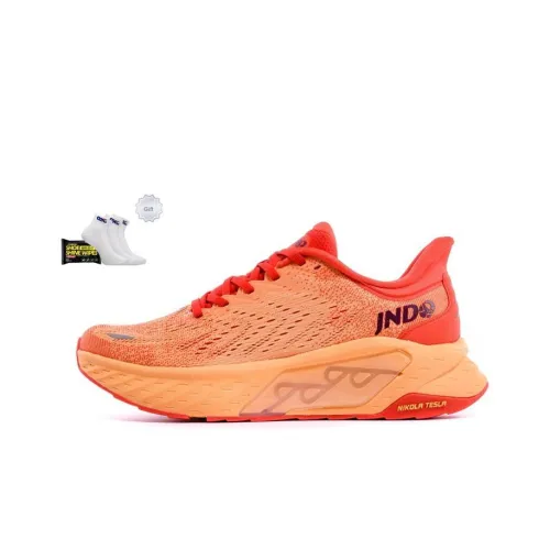 JNDO Низкие Кроссовки для спорта Универсальные Унисекс Рассвет Красный