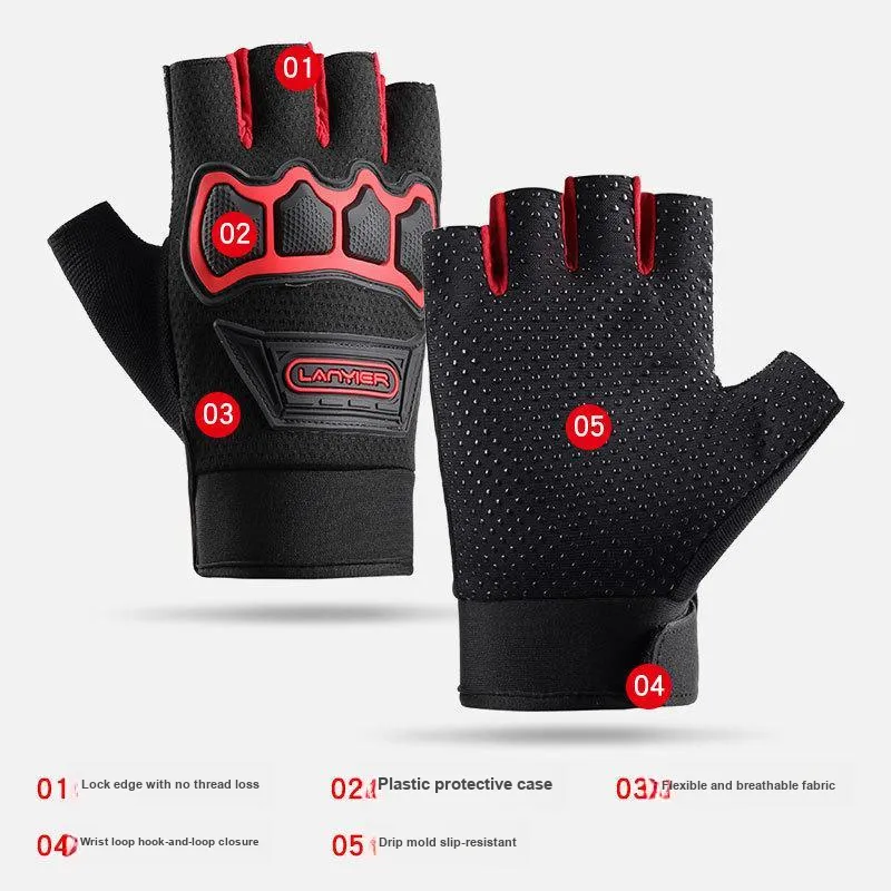 TANLU Riding Equipment Cycling Glove Men's Polyester Polyester One Size-3