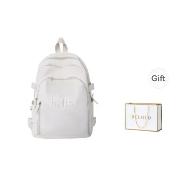 DCLOUD Nylon Backpack Large Size Unisex Multicolor