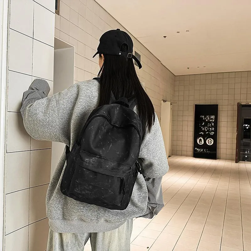 Single Warehouse Nylon Backpack Unisex Multicolor-17