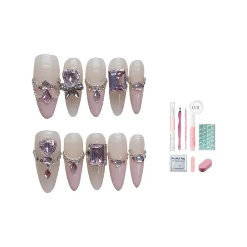 MIAORENJIA Angel Bridal Heart Pink Diamond French Ins Flash Premium Minimalist Style Brightening Versatile