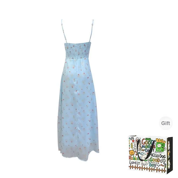 BVODE Slip Dresses Women's Blue Camisole Dress Shopping Bag-1