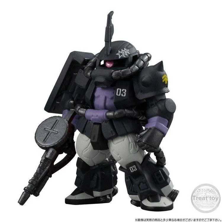 BANDAI Zaku PB Limited Food Play FW CORE Black Triple Star Zaku II Daio Set Assembled Models 5.5cm-1