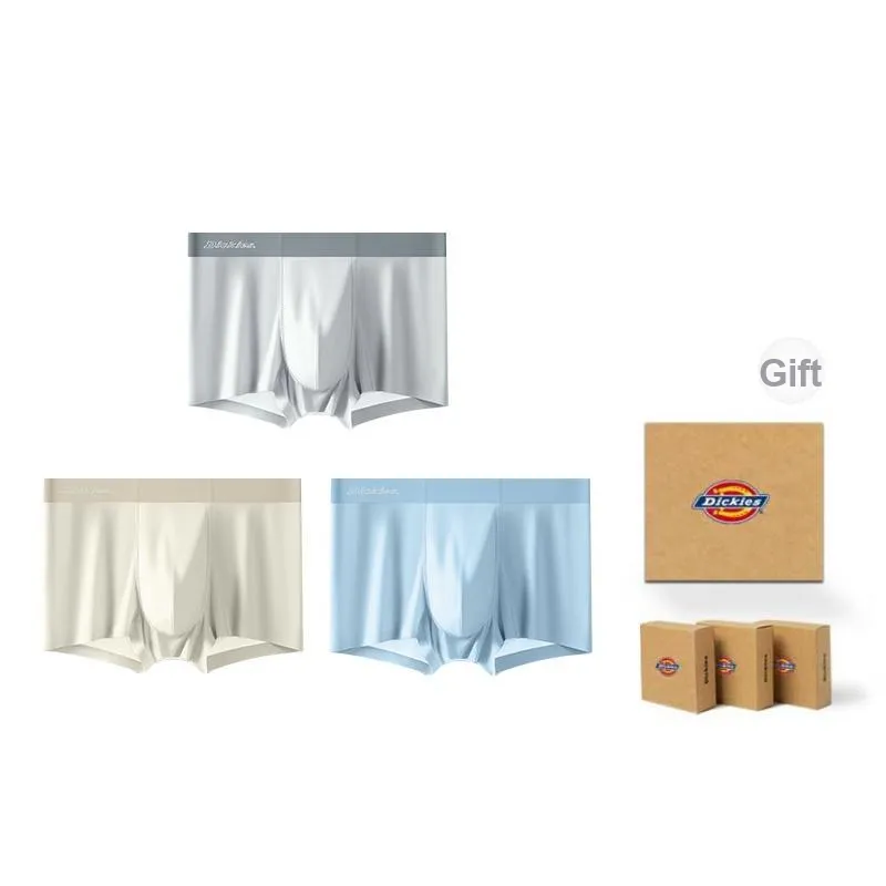 Dickies Underpants Men's Seamless Sports Breathable Cooling Boxer Box Combo Set-5