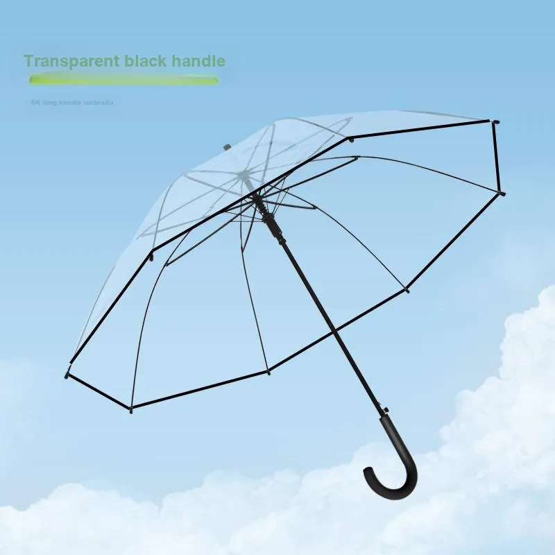 Imono Large Size Double Umbrella With Long Handle White, Black, Various Styles-8