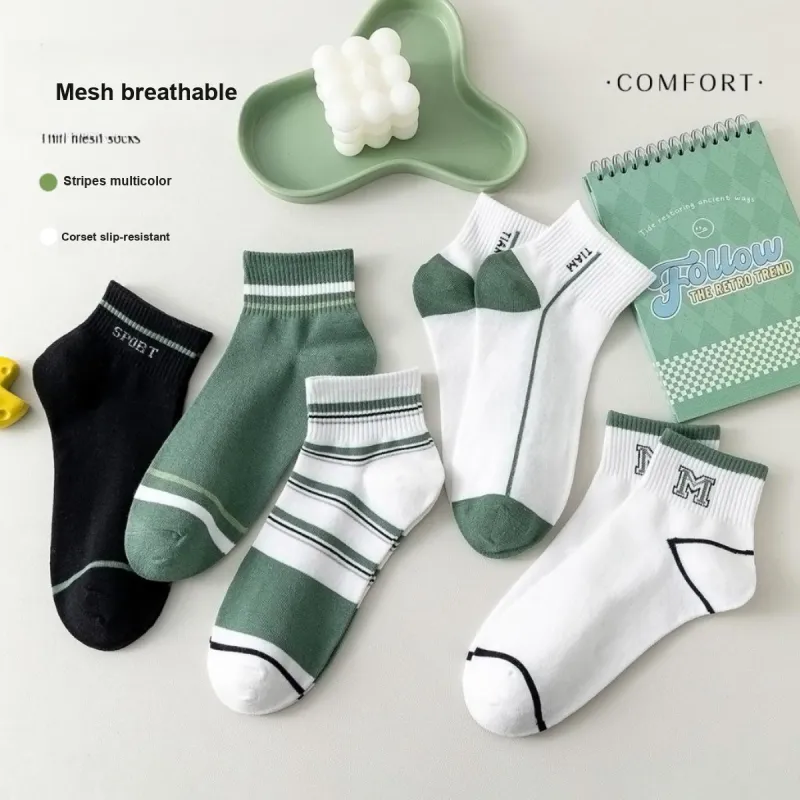 AUGUST Ankle Socks Men's 5 Pack-4
