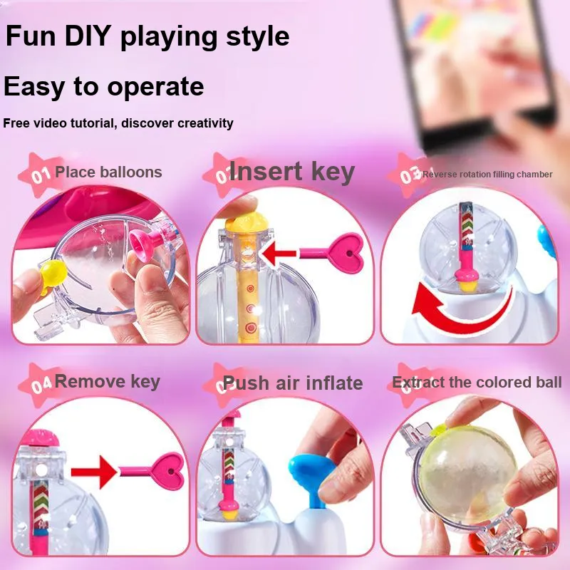 YISBRO Magic Ball Играть Баллоны Bubble Fun Надувной Машина DIY Ручной Игрушки
