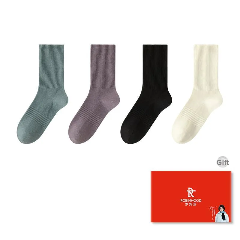 ROBINHOOD Mid Calf Socks Women's Box 4 Pack-0