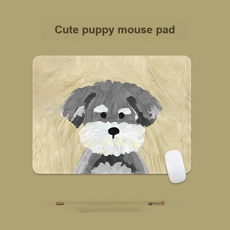 Beams Cute Puppy Small Size Computer Desk Pad Gaming Mat Slip Resistant Edge Trimmed Thickened Esports Mouse Pads-8
