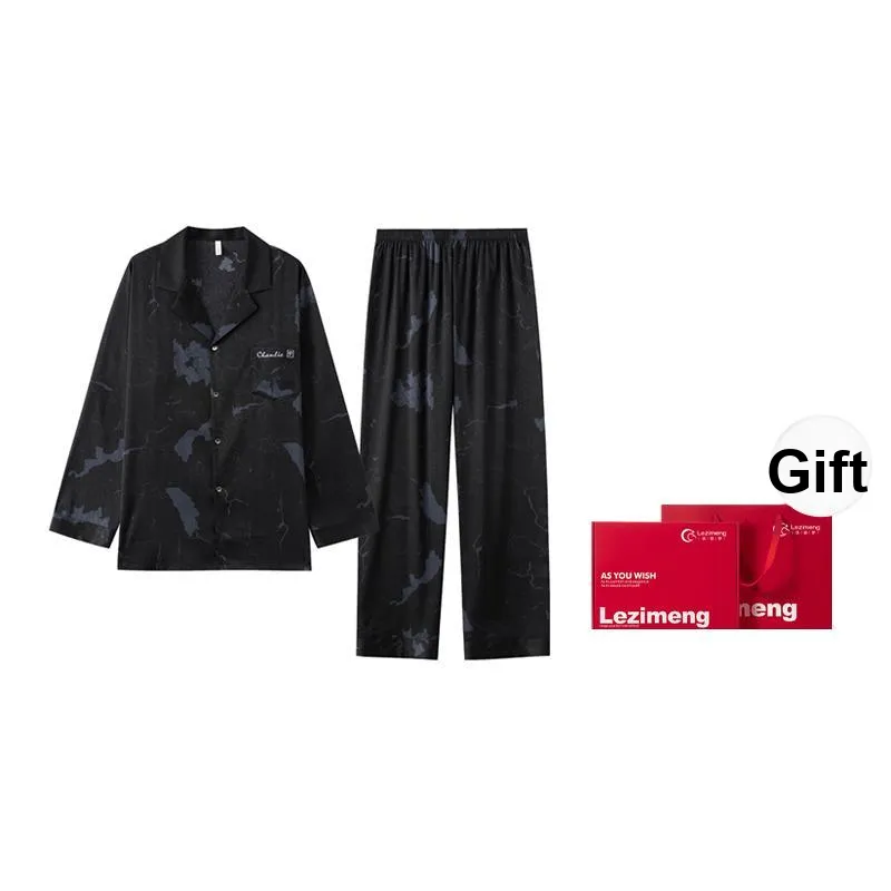 Happy Dreams Pajama Set Men's Gift Box Set Black