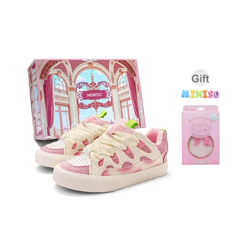 Miniso Низкие Кроссовки для Скейтбординга Женские Персиково-Розовые