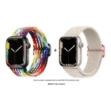 Apple Woven Strap-Rainbow * Starlight