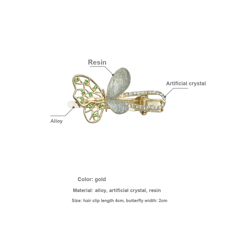 Yiru Alloy Resin Hair Slide Women's-1