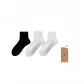 [3 Pack]Women's Socks: White/White/Black
