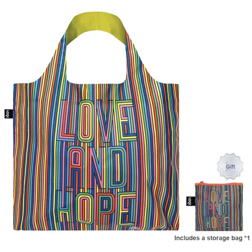 Loqi Shoulder Bags Love And Hope Shopping Bag