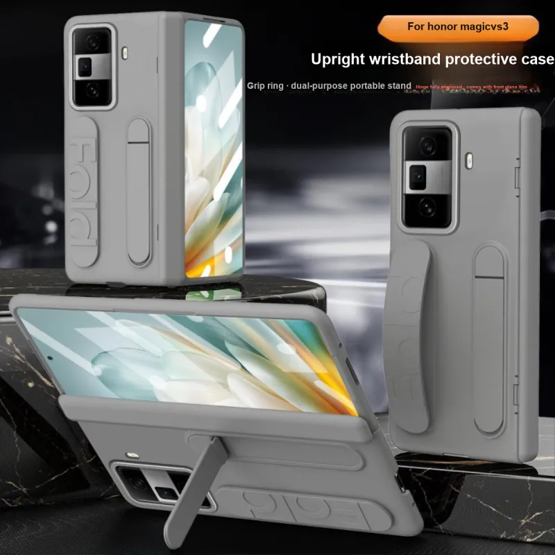 YINZHESHAN PC Material Upright Wrist Strap Holder Phone Cases Compatibility Honor Magic VS 3-1