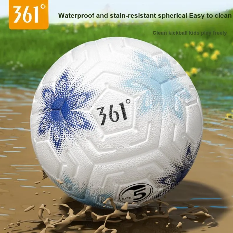 361° Size 4 5 Size Soccer PVC Machine Stitched Soccer Ball Unisex Blue-3