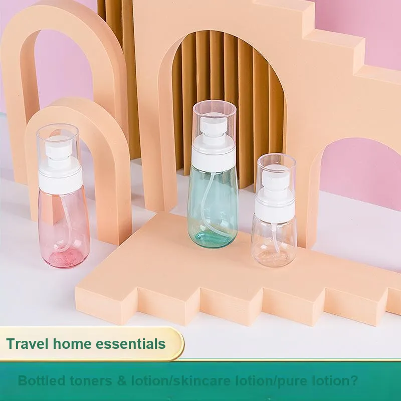 JIAOXUEFEI 2 Pack 30ml Fine Mist Spray Bottle Perfume Spray Bottle Press Bottle Empty Travel Makeup Bottle-3