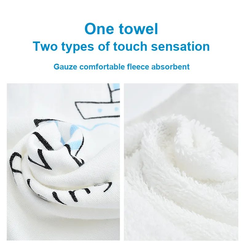 GRACE Kids' Towel A Grade Gauze Towel 3 Pack-3
