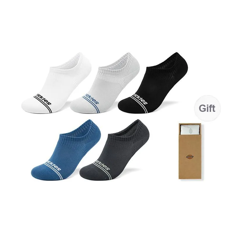Dickies Comfortable 95% Cotton Slip Resistant Invisible Breathable No Show Socks Unisex Gift Box Combination-52